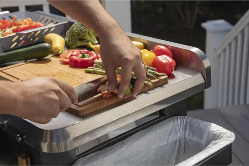 Vista 8 de Cuisinart CPT-194 Mesa de preparación de parrilla de acero inoxidable para exteriores