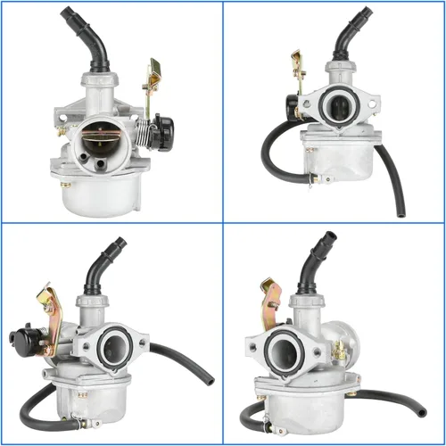 Vista 6 de YOXUFA PZ19 - Carburador 19 mm con acople de cable ahogador para Sunl Roketa TaoTao Kazuma Loncin Kayo Fox Kandi Baja SSR 50 70 90 110 125cc ATV