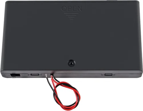 Vista 5 de 2 unidades 8 x AA caja de soporte de batería 8 x 12 V AA caja de almacenamiento de batería caja contenedor de batería con cubierta interruptor