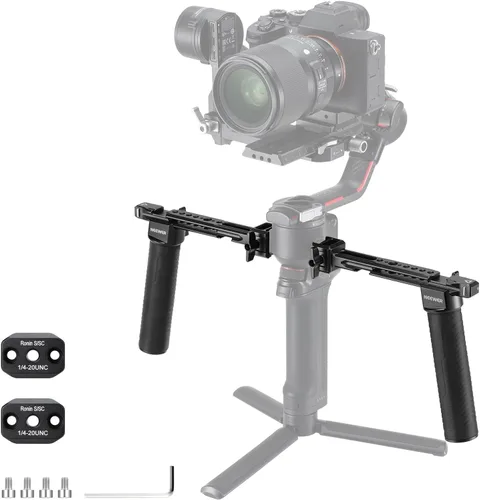 Vista 11 de NEEWER Mango de agarre de correa ajustable compatible con DJI Ronin RS4 RS3 Mini RS 3 Pro RS 2 RSC 2 estabilizador de cardán para disparos de ángulo