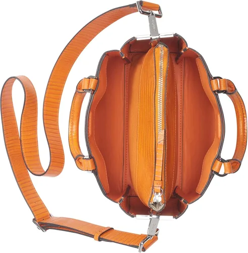 Vista 4 de Calvin Klein Rita 2 en 1 - Mini bolsa cruzada organizacional, naranja llama, Flame Orange