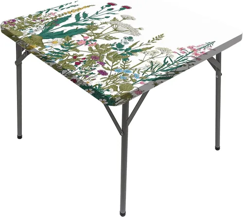 Vista 15 de Flying Birds - Mantel cuadrado elástico con diseño de pájaros en la rama de árbol, manteles decorativos de naturaleza y paz para el hogar, se adapta