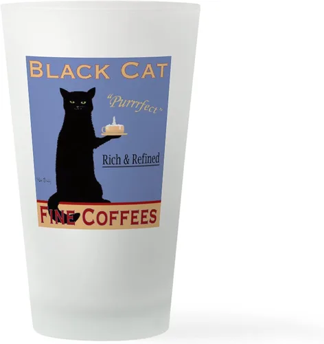 Vista 10 de CafePress Otro Black Cat - Vaso de pinta, 16 onzas Transparente - Otro vaso de pinta de gato negro