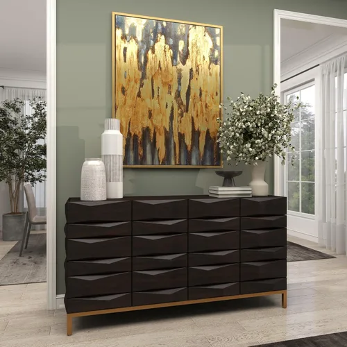 Vista 8 de CosmoLiving by Cosmopolitan Jarrón de cerámica con detalles de rayas grises, 6 x 6 x 22 pulgadas, blanco