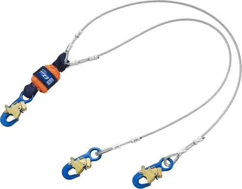 Vista 6 de 3M DBI-SALA 6' EZ-Stop 34" tela de poliéster doble pierna 100% cordón de absorción de golpes con gancho de cierre automático en cada extremo
