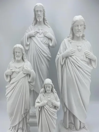 Vista 9 de Estatuas blancas del Sagrado Corazón de Jesús Made in Italy/Imagenes Blancas Sagrado Corazon de Jesus Hecha e Italia 31
