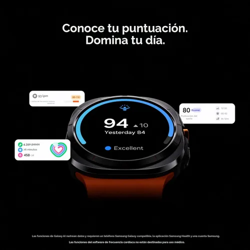 Vista 4 de Samsung Galaxy Watch Ultra (2024) 47mm LTE Smartwatch AI con puntuación de energía, consejos de bienestar, seguimiento de frecuencia cardíaca