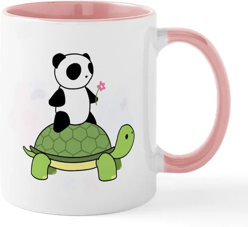 Vista 17 de CafePress Turtle And Panda - Taza de café de cerámica de 11 oz (11.0 fl oz)