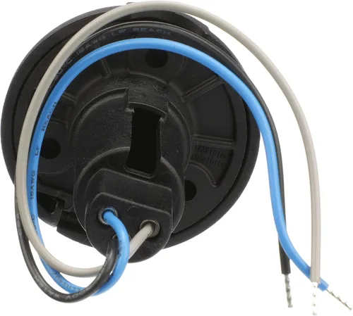 Vista 3 de Attwood 910R3PB-7 LightArmor Plug-in Light Base, for Attwood Pole Lights, 3-Pin, Round, Composite Black, Low-Profile