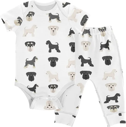 Vista 6 de vvfelixl Conjunto de mamelucos de bebé, pantalones y gnomo, hongo, manga corta, ropa de bebé para niños y niñas, 3M Multi1