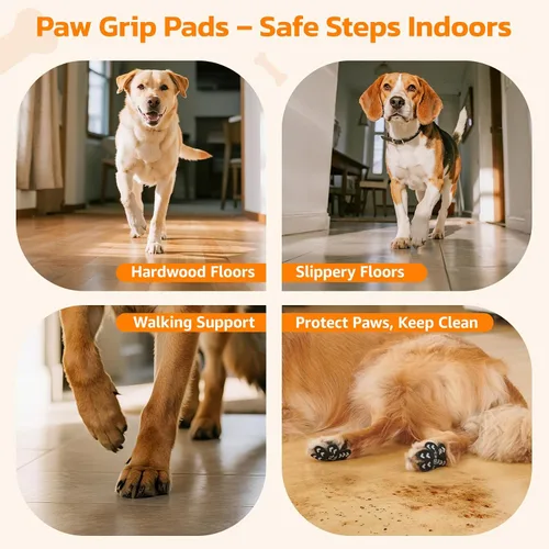 Vista 6 de Protección antideslizante para patas de perro para perros mayores, almohadillas para patas de perro con tracción, almohadillas autoadhesivas