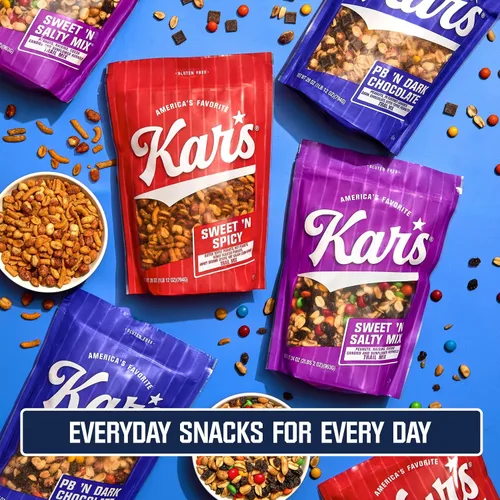 Vista 5 de Kar's Nuts All Energy - Mezcla de frutos secos sin sal, paquetes individuales de aperitivos de 2 onzas, paquete a granel de 48, mezcla de aperitivos