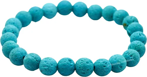Vista 546 de Amazing Gemstone Crystal Bracelet for Women Men's Gifts - Protection Healing Crystal Bracelet - 8mm Gemstone Beaded Stretchable Bracelet Pulseras