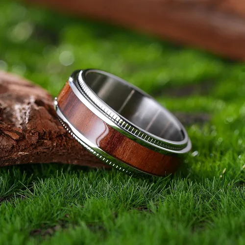 Vista 90 de King Will Anillo giratorio de acero inoxidable 316L para hombres y mujeres, 0.315 in de dragón/nudo celta, anillo para ansiedad para aliviar