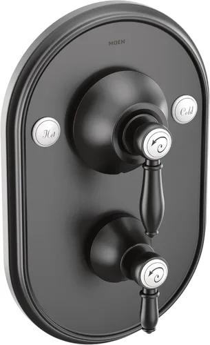 Vista 9 de Moen TS32100BG Weymouth Posi-Temp con kit de ajuste de válvula de transferencia de 3 funciones incorporado, requiere válvula, oro cepillado