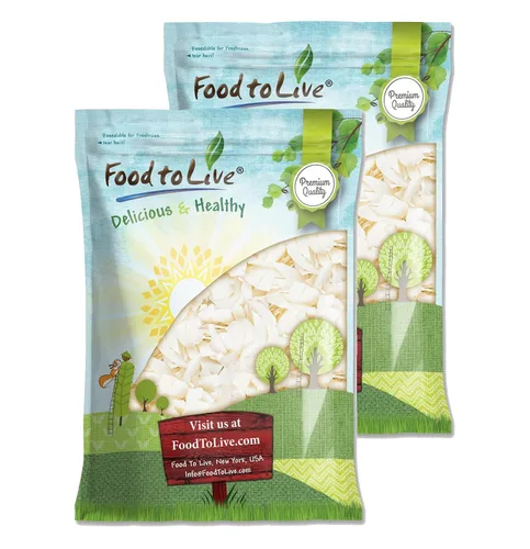 Vista 8 de Food to Live Chips de coco, 5 onzas – Copos sin azúcar, sin sulfuro, crudo, seco, desecado, carne de coco afeitada, vegana, keto, a granel, ideal