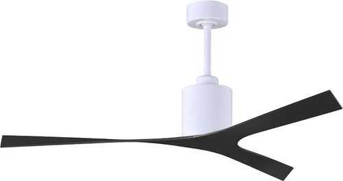 Vista 11 de Matthews MK-BN-BK Molly - Ventilador de techo moderno de 56 pulgadas para exteriores e interiores, con control remoto y control de pared, 3 aspas