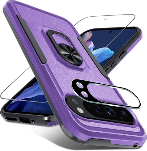 Vista 37 de Janmitta Funda para Google Pixel 8a con Protector de Pantalla + Protector de Lente de Cámara, Resistente a Prueba de Golpes de Servicio Pesado