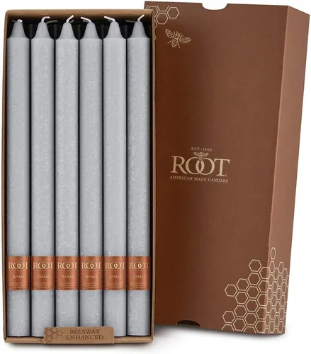 Vista 16 de Root Candles Arista Timberline - Velas para cena de 12 pulgadas, sin aroma, 12 unidades, color negro