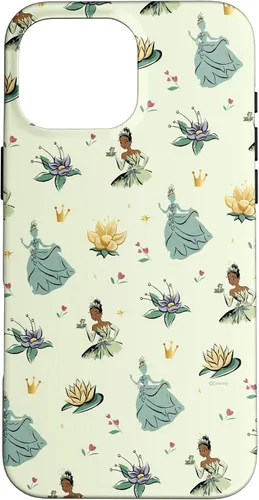 Vista 19 de iPhone 16 Disney Princess Tiana La Princesa y la Rana Print Case