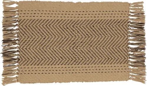 Vista 5 de SARO LIFESTYLE Kantha Stitch - Juego de 4 manteles individuales