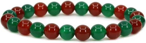 Vista 31 de Amandastone Pulsera elástica de cuentas redondas de 0.315 in con piedras preciosas naturales de 7 pulgadas