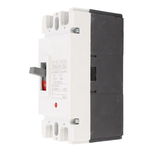 Vista 5 de Interruptor de batería solar, 1000 V de alta ruptura CC resistente a la intemperie disyuntor de caja moldeada 200A 2P cortocircuito de arco corto al