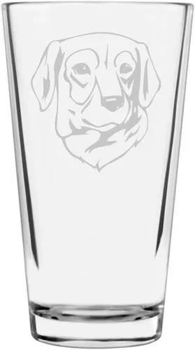 Vista 326 de Podenco Canario - Vaso de pinta de 16 onzas con temática de perro personalizado