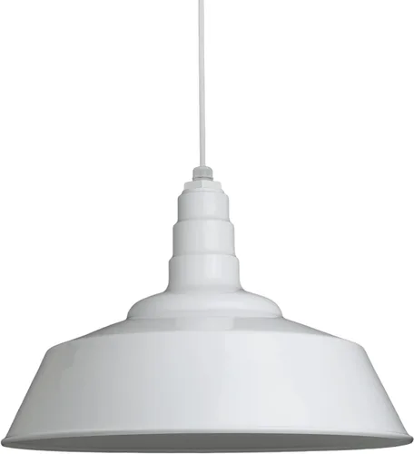 Vista 63 de Steel Lighting Co. Manhattan Warehouse Light Colgante montado en el techo Cúpula de 20 pulgadas vástago de 12 pulgadas Luz de granero