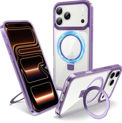 Vista 15 de Funda magnética para iPhone Air – [Soporte invisible integrado] [Compatible con MagSafe] [Protección contra caídas de grado militar] Cubierta