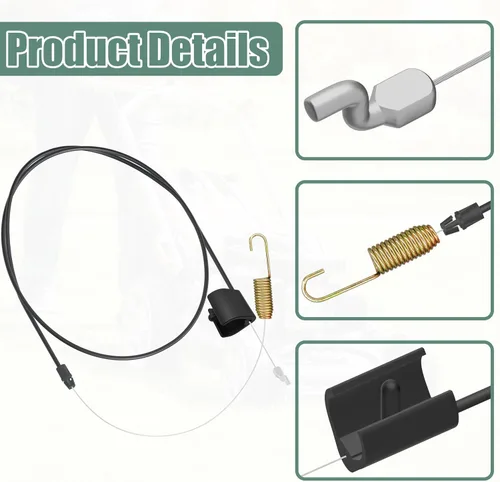 Vista 2 de AOTWD 181699 532181699 Cable de control de accionamiento para Husqvarna AYP Craftsman Cortacésped