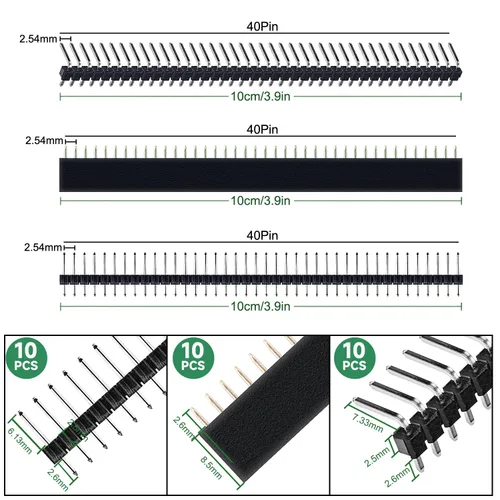 Vista 5 de Smraza Kit de placa PCB de doble cara de 104 piezas, placas de prototipo para soldadura de bricolaje y placas de circuito electrónico compatibles