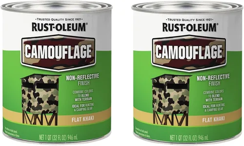Vista 17 de Rust-Oleum 379561 - Pintura especial de camuflaje, cuarto, verde ejército mate, (Paquete de 1)