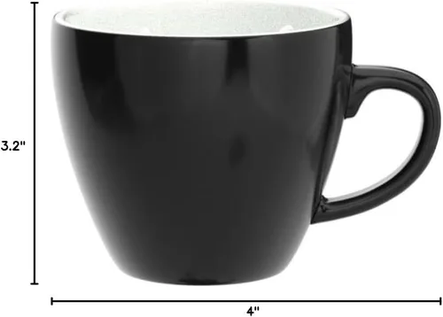 Vista 7 de Creature Cups - Taza de cerámica CTHULHU (11 onzas, exterior negro) - Tazas espeluznantes - Taza de animal 3D oculto en el interior que emerge