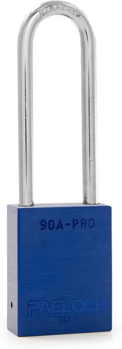 Vista 14 de PACLOCK Candado de la serie 90A-PRO, compre American Act obediente, aluminio anodizado marrón, cilindro de 7 pines de alta seguridad con 1 llave por