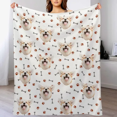 Vista 17 de D-Story Mantas faciales personalizadas, regalo personalizado con fotos para papá, día del padre