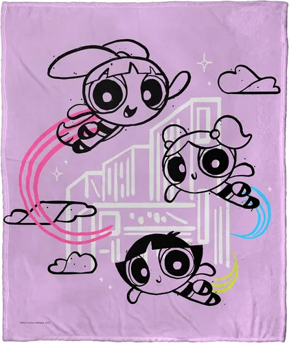 Vista 20 de Northwest Powerpuff - Manta de seda táctil para niñas, 50 x 60 pulgadas, Birthday Bash The Baddie