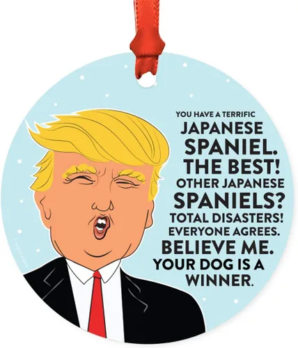 Vista 38 de Andaz Press - Adorno para árbol de Navidad con diseño de perro con texto en inglés "You Have a Terrific Affenpinscher" (MDF)