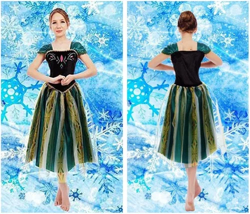 Vista 3 de Disfraz de princesa para adultos mujeres niñas niños disfraz de coronación forro polar verde con licencia oficial de star wars silent one crew