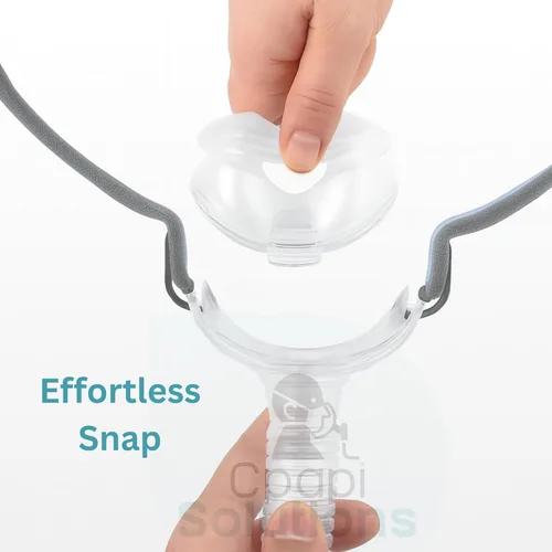 Vista 4 de Repuesto CPAP para almohada nasal AirFit P10 mediana y grande diseñada para almohada nasal CPAP, sellado suave y seguro para reducir los puntos