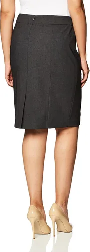 Vista 3 de Calvin Klein Falda de traje de ajuste recto para mujer (talla regular y extragrande)