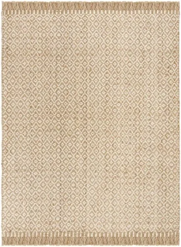 Vista 12 de SAFAVIEH Natural Fiber Collection - Alfombra decorativa de 3 x 5 pies, natural y marfil, hecho a mano, estilo bohemio con flecos, ideal para zonas