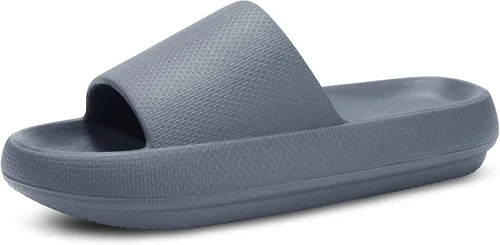 Vista 11 de welltree Sandalias antideslizantes para mujeres y hombres, sandalias antideslizantes para baño y ducha, suela gruesa suave para interiores