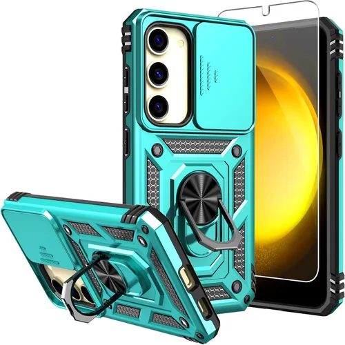 Vista 14 de Funda para Galaxy S23 de 6.1 pulgadas, con protectores de pantalla y funda para cámara, [grado militar] de 16 pies. Funda a prueba de caídas