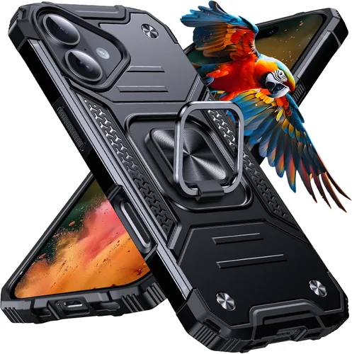 Vista 43 de Anqrp Funda resistente para iPhone 6/7/8/SE/SE2 con soporte de anillo mejorado y agarre, grado militar, a prueba de golpes, resistente y robusta