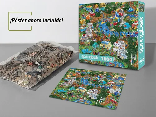 Vista 3 de Springbok Camping World - Rompecabezas de 1000 piezas para adultos