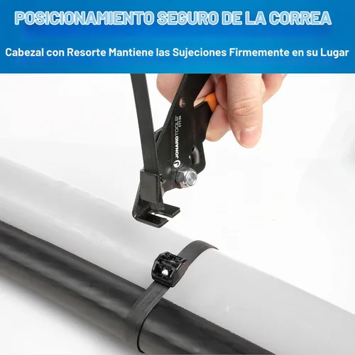 Vista 5 de Jonard Tools CTT-05 Deltec® Herramienta de tensado y corte de correas de sujeción de cables, capacidad de ancho de correa de 0.183 a 0.500 pulgadas