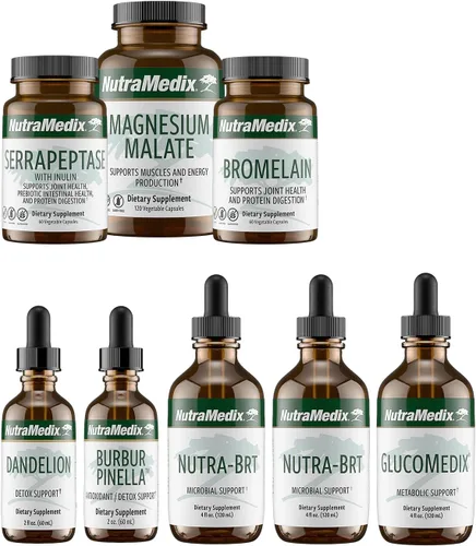 Vista 6 de NutraMedix Suplementos herbales para desintoxicación, limpieza y apoyo energético de cuerpo completo - Programa de apoyo Cowden+, mes 1 - Malato