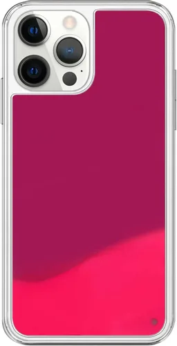 Vista 4 de Losin Funda Quicksand – Lujo que brilla en la oscuridad Noctiluncent Liquid Luminous Sand Hard PC + funda de TPU suave para iPhone 13 Pro Max de 6.7