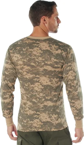 Vista 7 de Rothco Mens Long Sleeve Color Camo T-Shirt